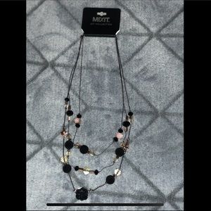 Mixit Jet Collection layered necklace